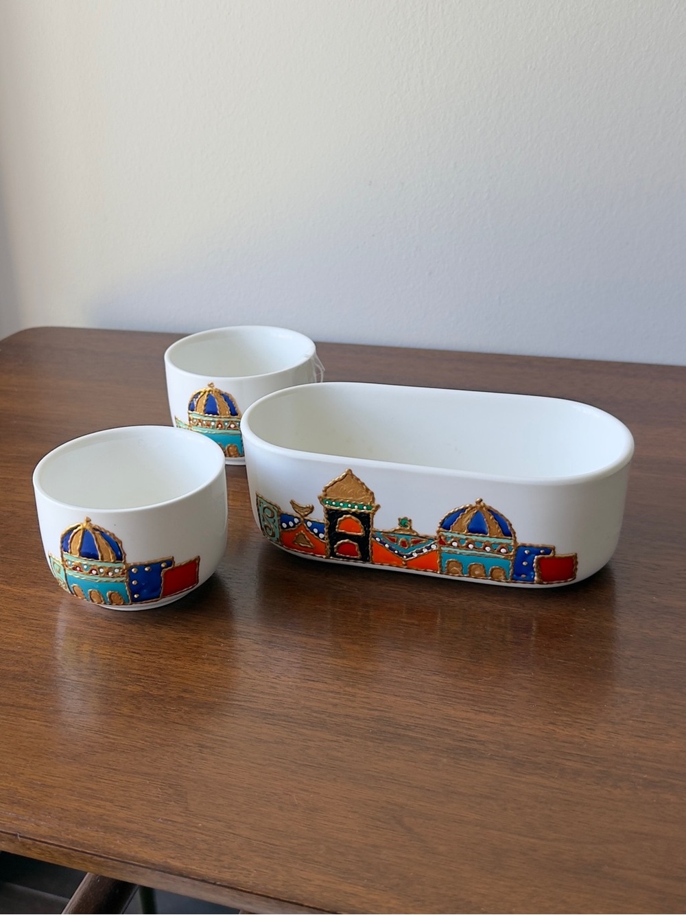 Set of three candy bowls